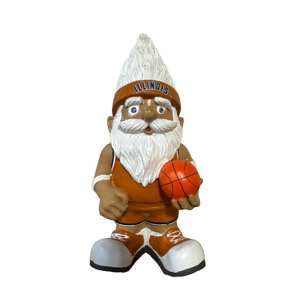 Forever Collectibles University of Illinois Fighting Illini Blue Garden Gnome 8"